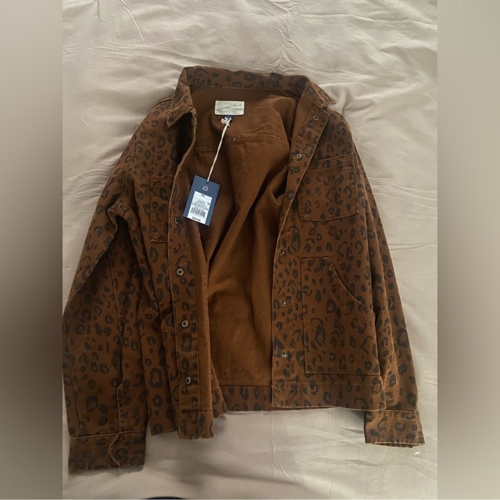 Universal Thread Rust Leopard Print Jacket